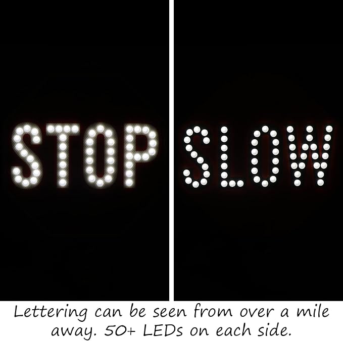 SmartSign LED STOP SLOW Paddle - Image 6