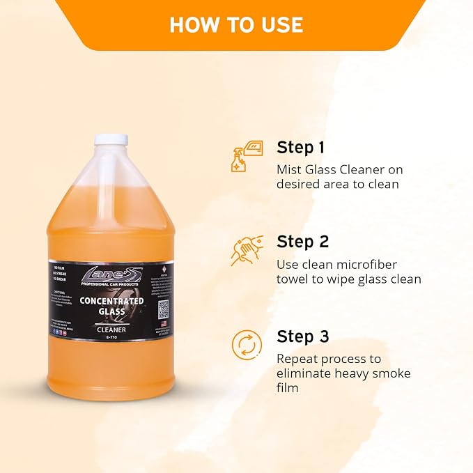 LANE'S Concentrated Auto Glass Cleaner- Window Cleaner, Windshield Cleaner- - Image 4