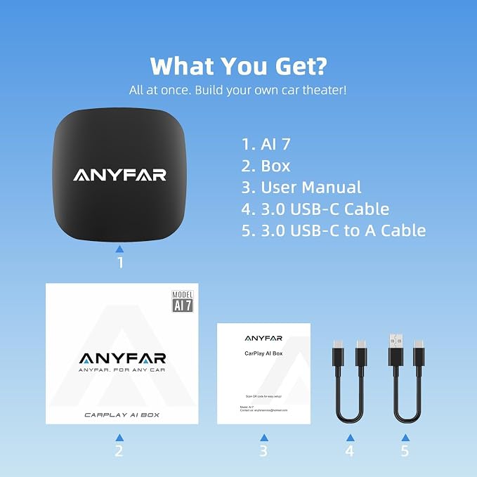 AI 7 Wireless CarPlay Adapter Android Box - Image 8