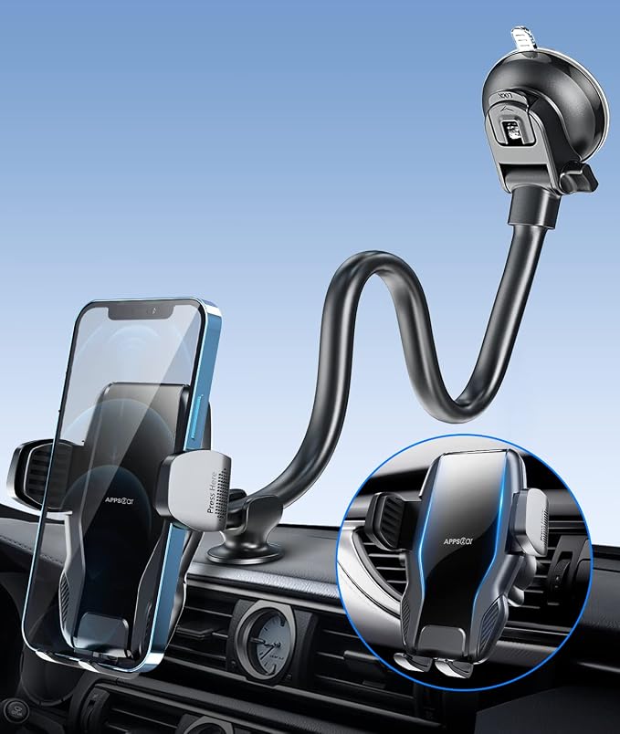 APPS2Car Phone Holder for Car Windshield/Dashboard/Window, Cell Phone Mount for by APPS2Car