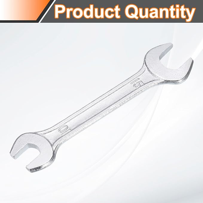 HARFINGTON Double Open End Wrench 10mm x 15mm Metric 15 Degree Offset Angle - Image 3