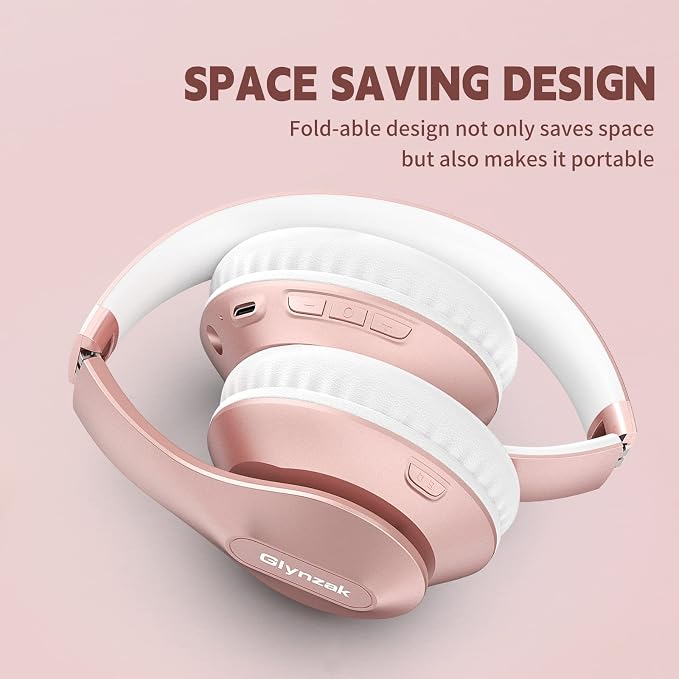 Wireless Bluetooth Headphones Over Ear 65H Playtime HiFi Stereo Headset - Image 8