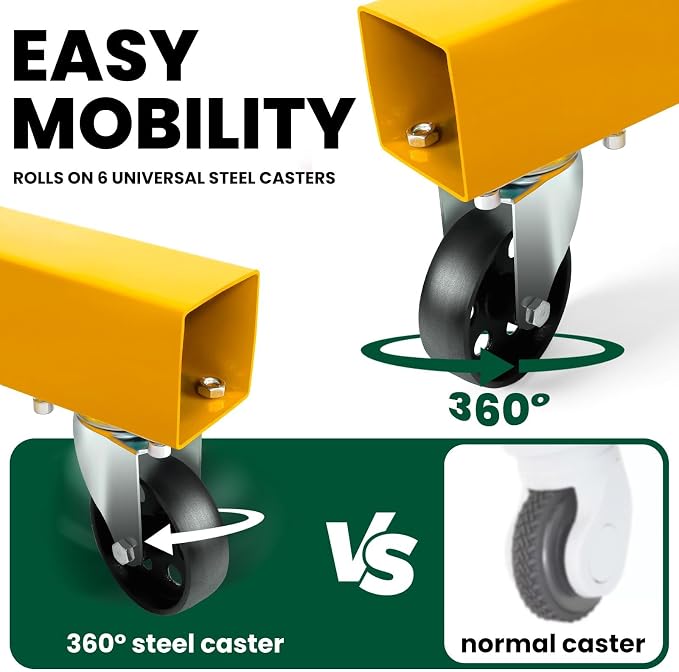 2 Ton Folding Engine Hoist, 4400lbs Hydraulic Cherry Picker Engine Hoist - Image 5