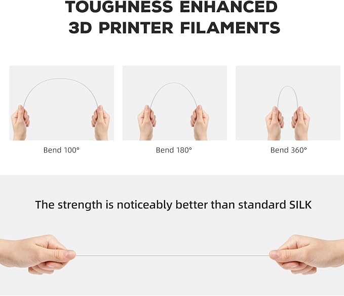FLASHFORGE PLA Filament 1.75mm, 3D Printer Filament 1kg Spool, Dimensional - Image 4