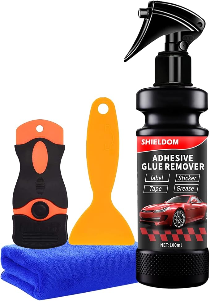 Adhesive Remover, Dissolve & Soften Adhesives on Car Glass & Paint, Easily by SHIELDOM