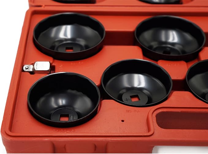 Oil Filter Socket Set 14pcs 3/8" Cap Wrenches Tool Kit - Image 6
