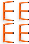 4 Pack Wood Organizer and Lumber Storage Rack Wall Mount, Heavy Duty Wood by LEEKIMID