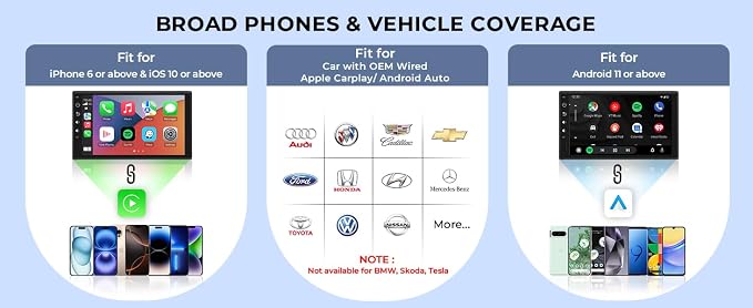 Wireless Carplay Adapter for iPhone & Android Auto 2-in-1, Plug & Play Low - Image 7