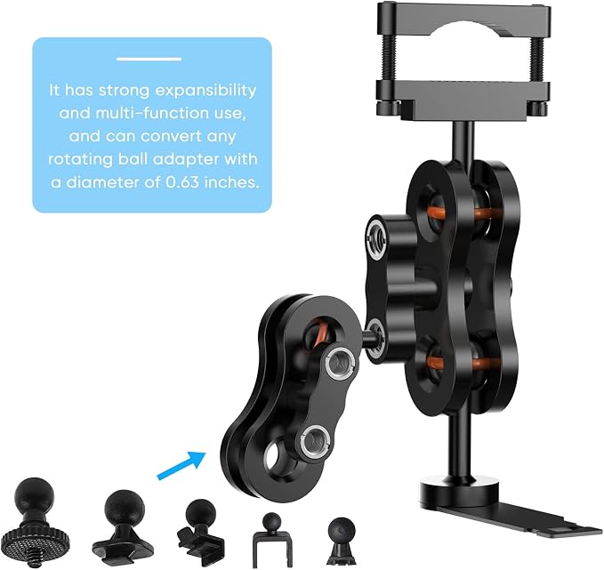 Radar Detector Mount, Aluminum Rearview Mirror Rod Radar Bracket - Image 6