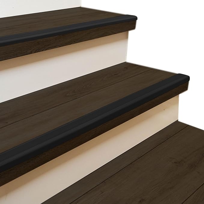 Rubber Bond Stair Edge Protector 36x2x1 inch Anti-Slip Stair Corner Trim Rubber - Image 4