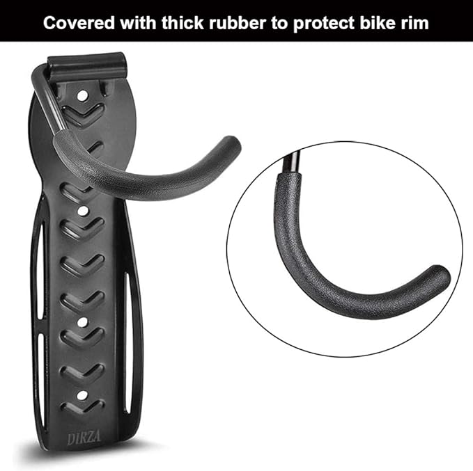 Dirza Bike Rack Garage Wall Mount Bike Hanger Bike Hooks Bike Storage Bicycle - Image 4
