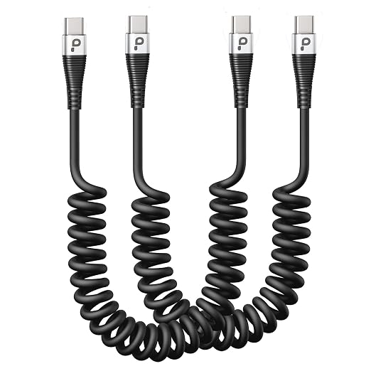 USB C to C 100W 3ft, Short Type C USBC Fast Charging Cable by PRAKIE