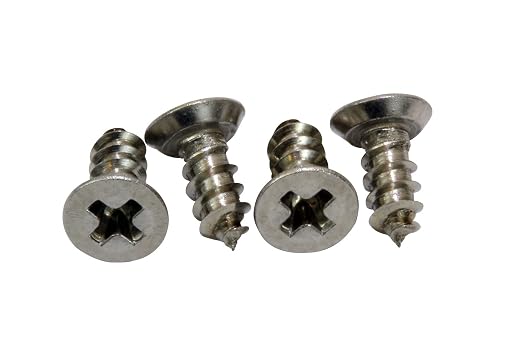 Bolt Dropper #4 x 3/8" Stainless Steel Flat Head Phillips Wood Screw, 18-8 - Image 4