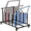 Vehicle Door Storage Cart, 4 Door Storage Rack by FAUENPEEY