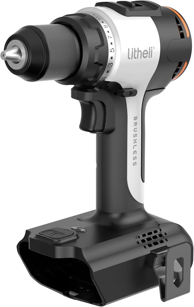 Litheli Cordless Drill Driver, Brushless Electric Power Drill by Litheli