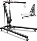 2-Ton Folding Engine Hoist, Hydraulic Shop Crane by GarveeTech