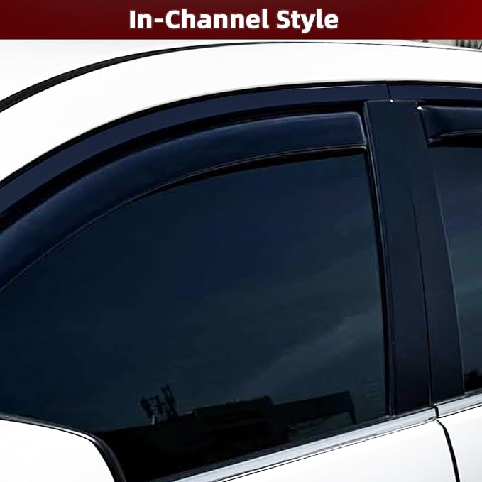 in-Channel Rain Guards Fit for Nissan Altima 2019 2020 2021 2022 2023 2024 2025 - Image 3