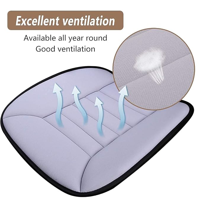 MYFAMIREA Car Seat Cushion Pad 1.2" Thick Comfort Seat Protector - Image 3