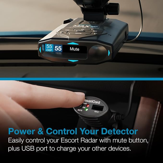 Escort Cobra Official SmartCord USB, Half Straight Half Coiled Cord - Image 2