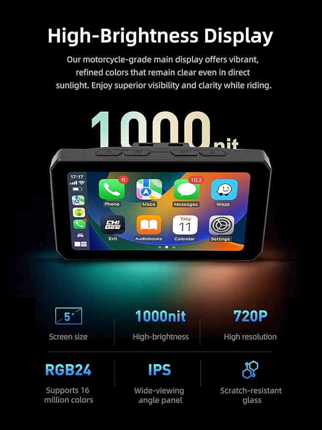 AIO-5 Play for BMW Motorcycles, 3-Pin Interface, Plug-and-Play Smart Display - Image 2