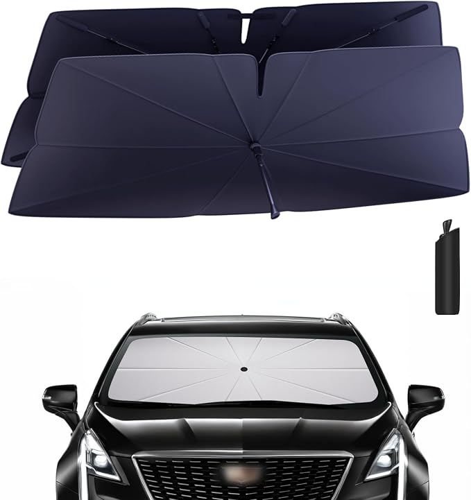 Windshield Sun Shade Umbrella for 2017-2025 Cadillac XT5 Accessories: Custom by HIMUMOY