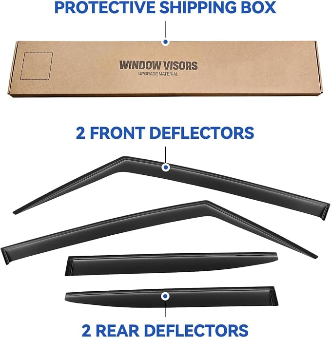 Window Visors Rain Guards Shield - Image 5