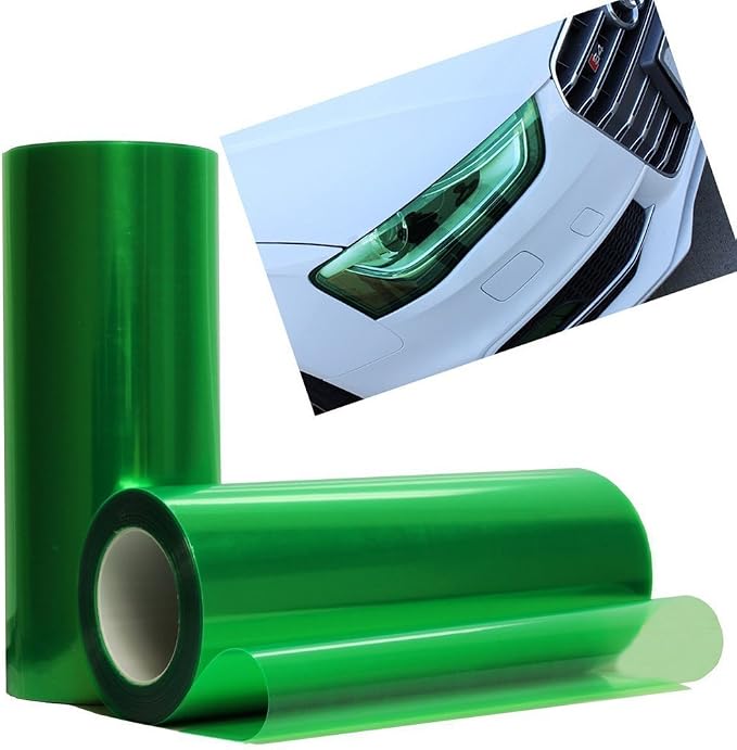 12 by 48 Inches Self Adhesive Headlight, Tail Lights, Fog Lights Tint Vinyl Film by F+%26+B+LED+LIGHTS