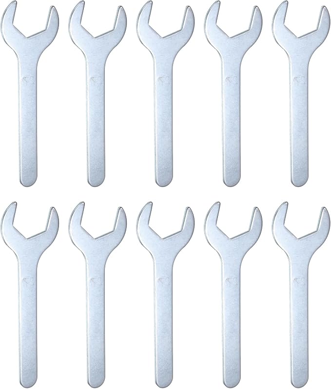 HARFINGTON 10pcs Small Wrench 27x140x2.6mm Metric U-Shaped Single Open Ended by HARFINGTON