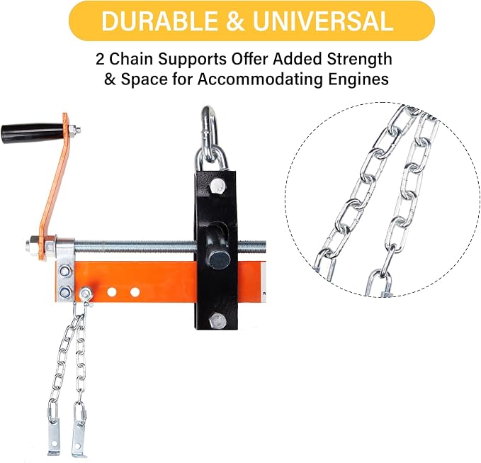 Engine Support Bar 2000 Lbs Load Lever Motor Lift Tool Heavy Duty Leveler - Image 4