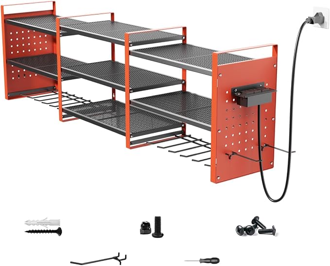 Heavy-Duty 48" Wall Mount Power Tool Organizer by Kweetle