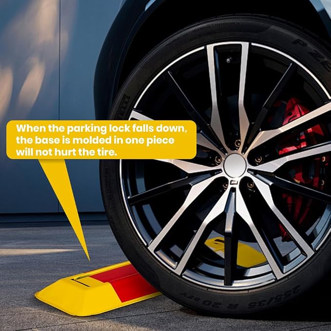 Foldable Parking Barrier, Car Parking Lock Manual Lockable Parking Space Block - Image 4