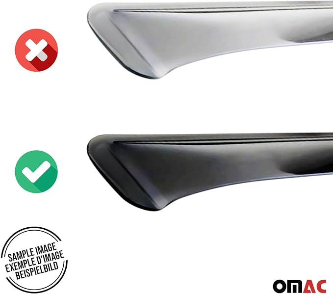 OMAC Window Visor Vent Rain Guard Deflector - Image 8