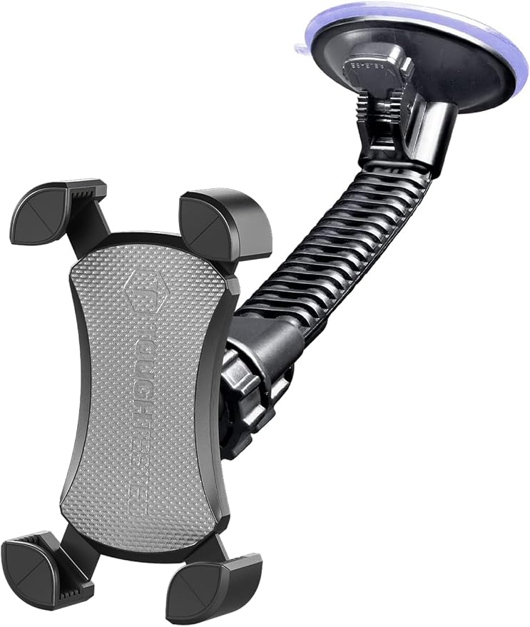 ToughTested Mammoth Windshield Mobile Mount, Double-Ribbed Gooseneck Arm by ToughTested