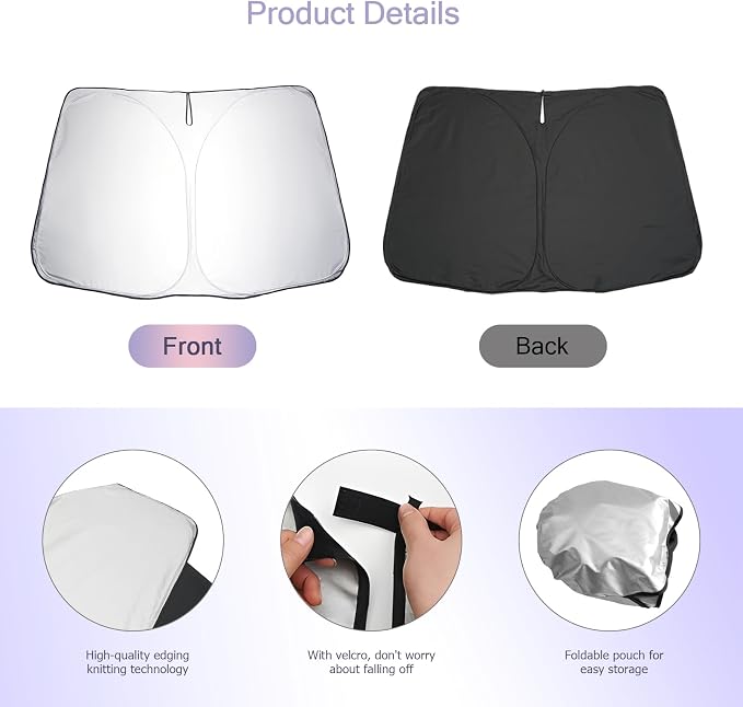 LUWU for 2025 2026 Toyota Camry Windshield Sun Shade Windshield Sunshades 2025 - Image 7