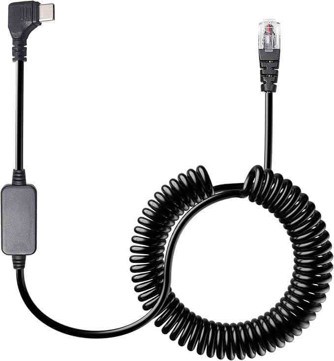 Radar Detector Cable with USB-C to RJ11 Plug Cord, 9.84Ft USB-C 5V-12V RJ11 by Powercables