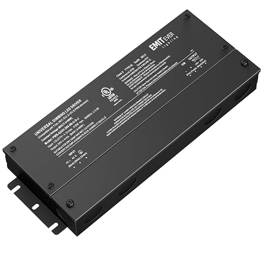 EMITEVER 384W Dimmable LED Driver, 24V 5-in-1 Dimmable Power Supply, 4-Channels by EMITEVER
