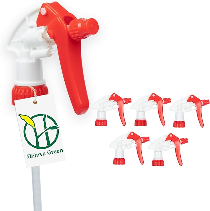 Spray Bottle Nozzle Replacement, Bottle Tops Only by HeluvaGreen