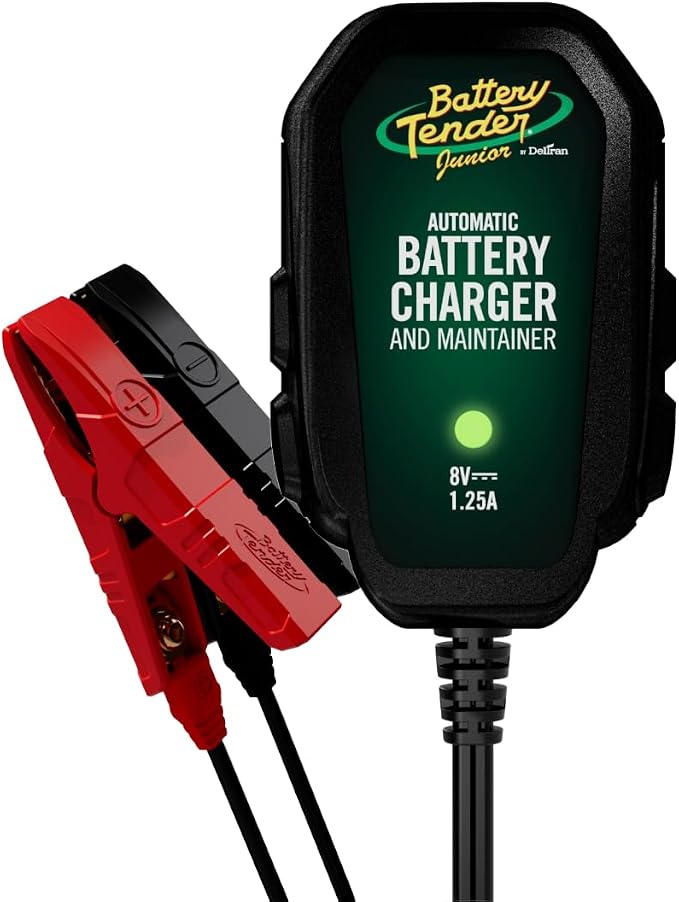 Battery Tender Junior 8V, 1.25 AMP Car Battery Charger and Maintainer: Fully by BatteryTender