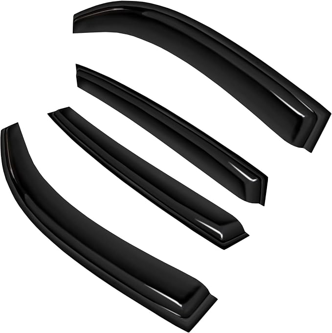 4pc Sun Rain Guards Window Visor Wind Deflector Compatible - Image 2