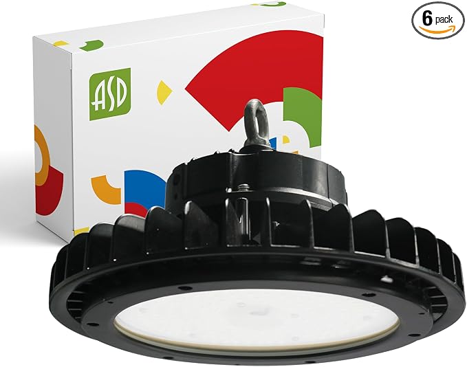 ASD LED High Bay UFO Light Fixture, Commercial Shop Lighting | Dimmable by ASDLightingCorporation