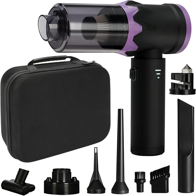 9-In-1 US-Designed Car Vacuum Portable Cordless【Powerful Brushless Motor | 28 by Unknown