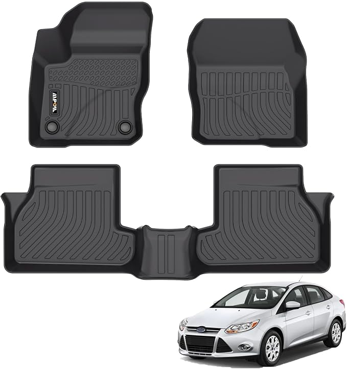 AIPOIL® Floor Mats for 2012-2018 Ford Focus | All-Weather | Easy to Clean | by AIPOIL