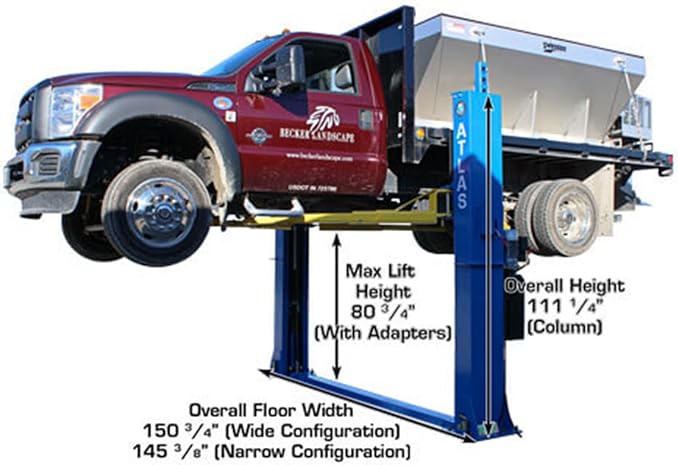 Atlas Automotive Equipment BP12000X 2-Post Commercial Grade Vehicle Lift - Image 8