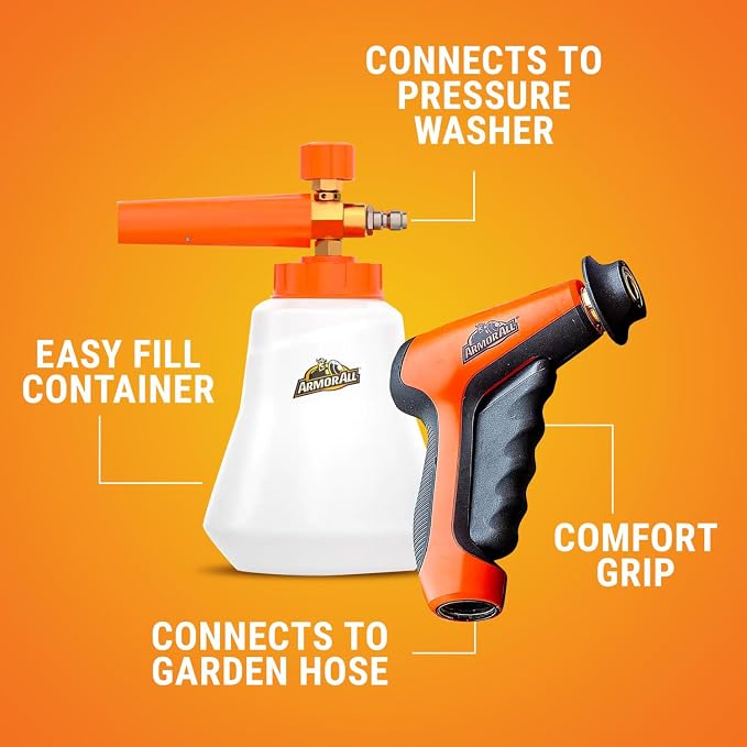 Armor All 2-in-1 Foam Cannon Kit, Car Cleaning Kit Connects to Power Washers - Image 3
