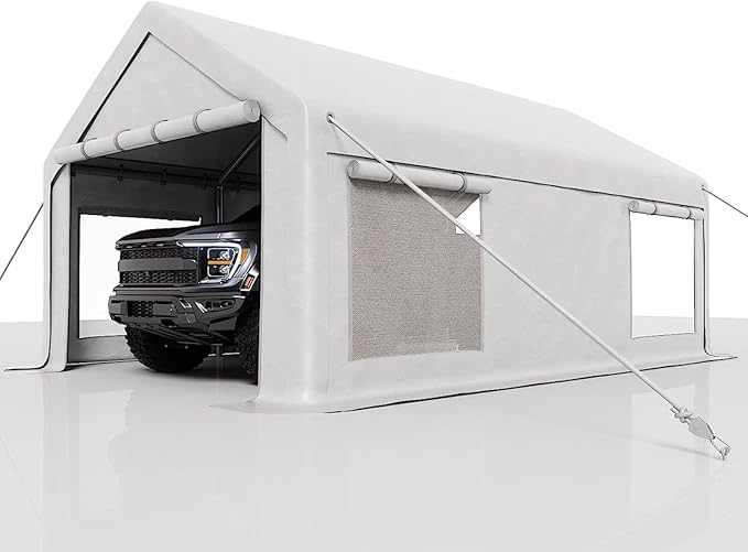 13 x 25ft Heavy-Duty Carport Canopy by Gaderth