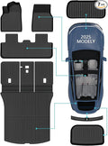 for New 2025 Tesla Model Y Juniper TPE Floor Mats & Front Rear Cargo Mat Full by Unknown
