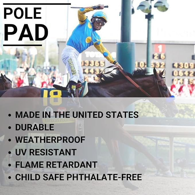 Safety Pole Pad, 4 FT Tall, 1” Thick Foam, Weatherproof, UV-Resistant, - Image 4