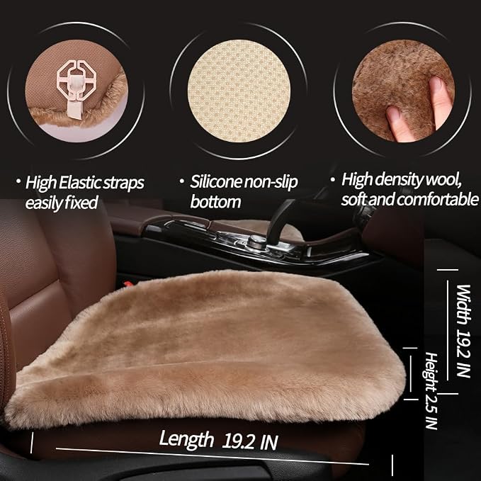 LLB Genuine Sheepskin Car Seat Cushion Seat Covers - Image 3