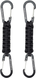 BRAVESHINE Paracord Keychain Carabiner Clip, D Ring Lanyard Hanger Stroller Hook by BRAVESHINE