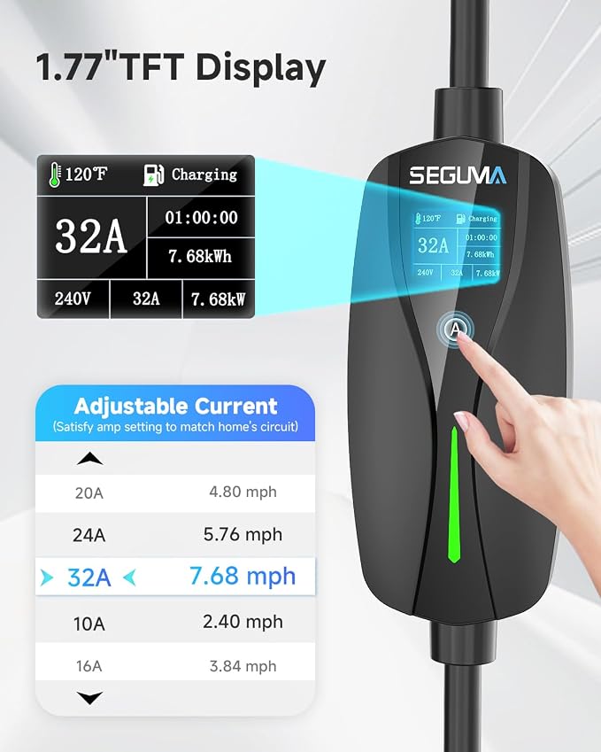 Level 2 EV Charger for Tesla, 32Amp 240V 7.68kW NACS EV Chargers, NEMA 14-50 - Image 5
